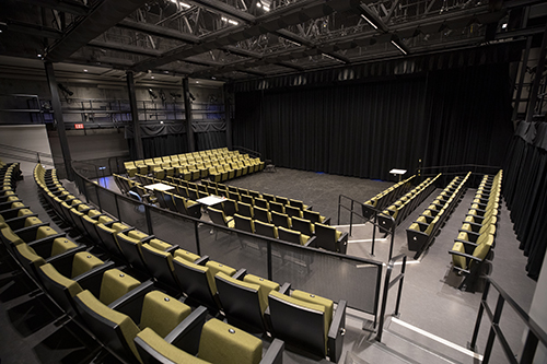 Photo of the Chong Studio Theatre - seating and stage