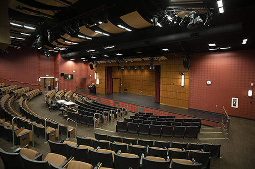Ellis Auditorium stage and seating