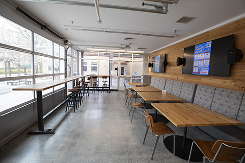 Courtyard cafe - indoor section