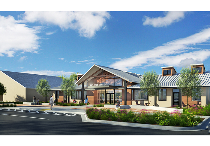 Render of Welcome Center at Roseland